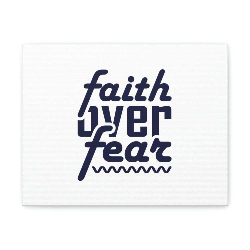 Scripture Walls Faith Over Fear Mark 4:40 ZigZag Christian Wall Art Bible Verse